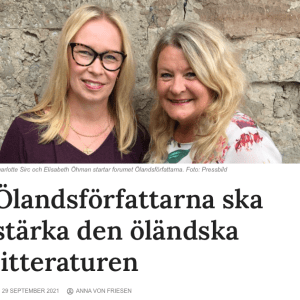 Ölandsförfattarna ska stärka den öländska litteraturen