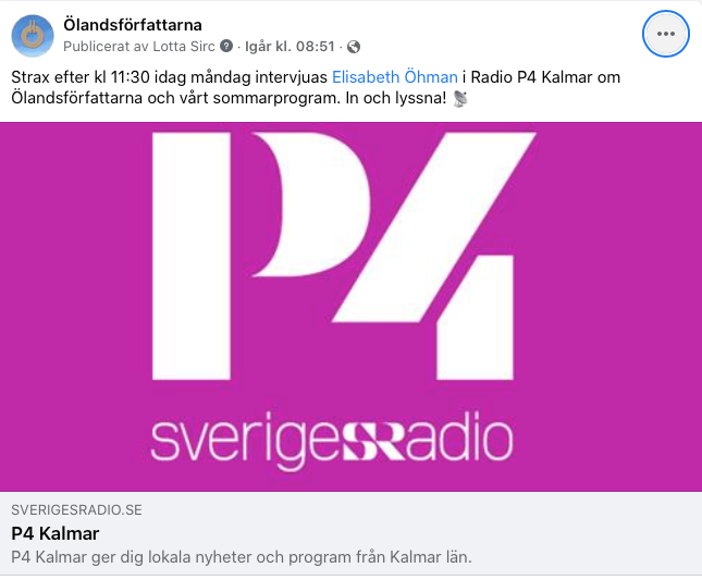 Ölandsförfattarnas sommarprogram i radio!